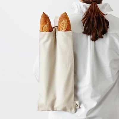 China Recyclable Eco - Friendly Reusable Organic Cotton Bread Drawstring Bag Food Grade for sale