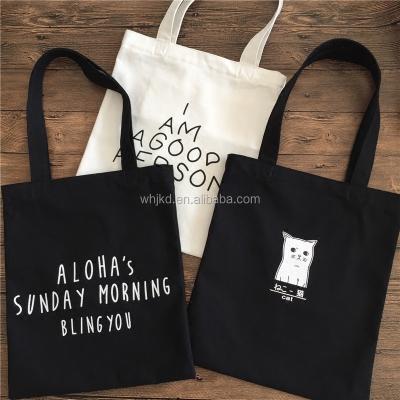 China High Quality Durable Eco-friendly Canvas Simple Design Supply Foldable Tote Bag for sale