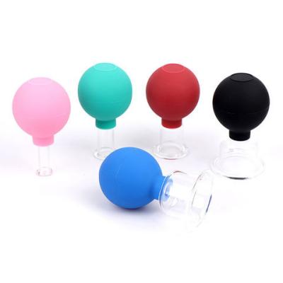 China Wholesale Anti-Blister Silicone Cupping Cups Vacuum Glass Facial Cupping Set Cupping Suction Cups for sale