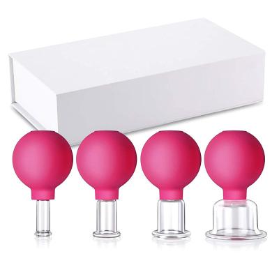 China Original Anti Cellulite Anti-Puffiness Glass Face Body Cupping Set With Box for sale