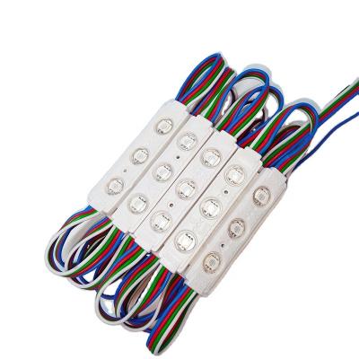 China Other 20pcs RGB LED Module 3LED 12v Colorful Advertising Sign for sale