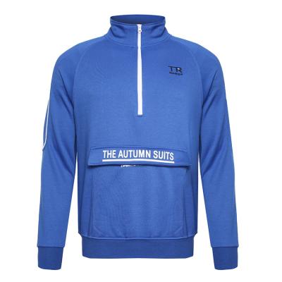 China Anti-wrinkle Man Sportswear Stylish Blue Spring Sweatershirt For Sale for sale