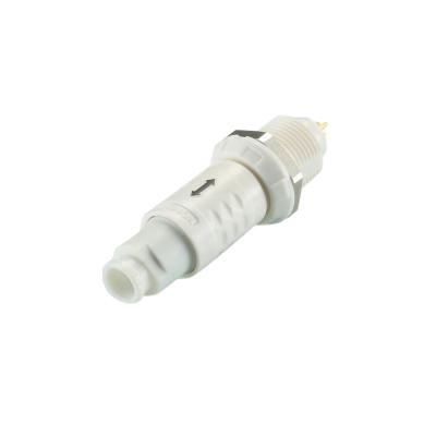 China Power P Series Medical Plastic Multi Pin Circular Connector With Right Angle Contacts For PCB for sale