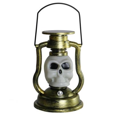 China Portable SPL50B40 LED Waterproof Solar Golden Color Changing Bone Kerosene Lamp For Party Decor for sale