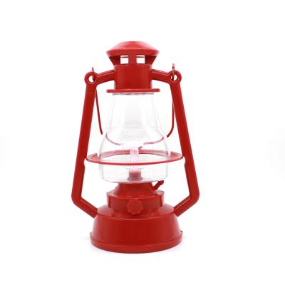 China Battery Operated PL31A24F Red Flash Retro Short Kerosene Lamp For Party Decoration for sale