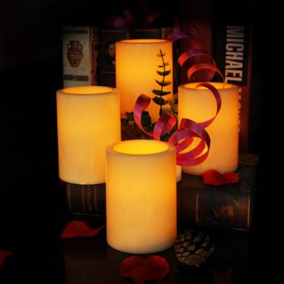 China Battery Operated CDL304P19-4 LED Candle Light Yellow Flashing Set for Home Decoration for sale