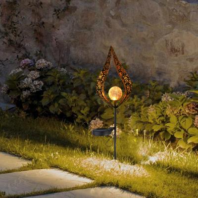 China LED Modern Outdoor Lamp Socket Waterproof Ground Lamp Angel Design Hollow Iron Lawn For Garden Landscape for sale