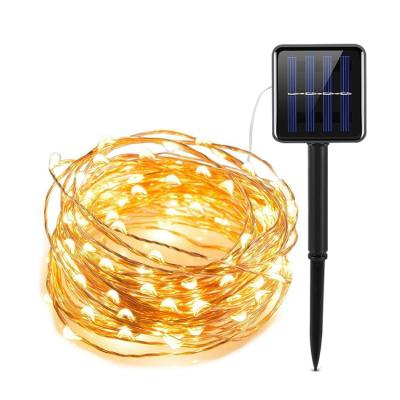 China Residential Solar Outdoor Waterproof Outdoor LED Garden Light With Twinkle Stars Waterproof Copper Lamp for sale