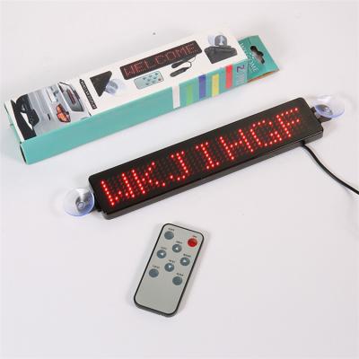 China Car Announcements Car Cafe DIY English Bar Remote Control Programmable Rolling Text Led Logo Advertising Lighting Message Board Control Panel for sale