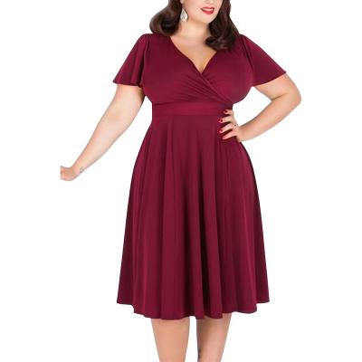 China Foreign Trade Women's Large Size Plus Size Fat Dress for sale