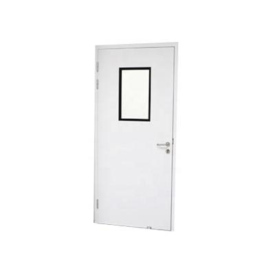 China LangGou Windproof Galvanized Medical Board Doors Ward Door Good Airtight Door With View Window for sale