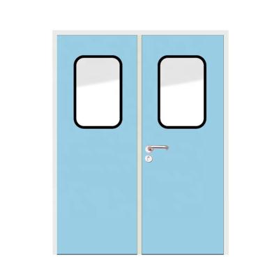 China LangGou Windproof Galvanized Medical Board Doors Airtight Ward Door Good Double Doors for sale