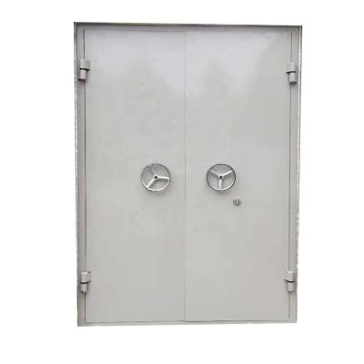 China Sound Insulation LangGou Galvanized Heat Insulation Steel Double Door Door Anti-bullet Coating Electrostatic Treatment for sale