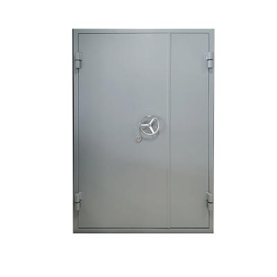 China Sound Insulation LangGou Galvanized Heat Insulation Steel Uneven Double Door Anti-bullet Door Commercial Door for sale