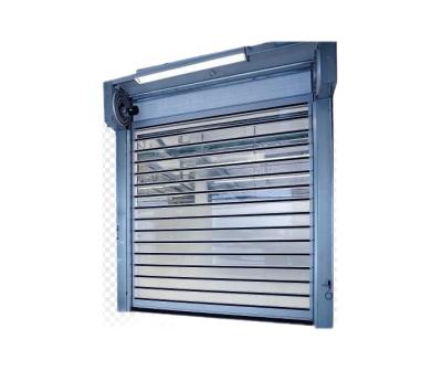 China LangGou Plastic Windproof Shutter Door Rolling Curtain PVC Windproof Roll Up Doors for sale