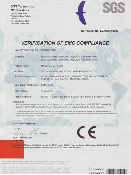 VERIFICATION OF EMC COMPLIANCE - Ningbo Tenlong Industry Co., LTD