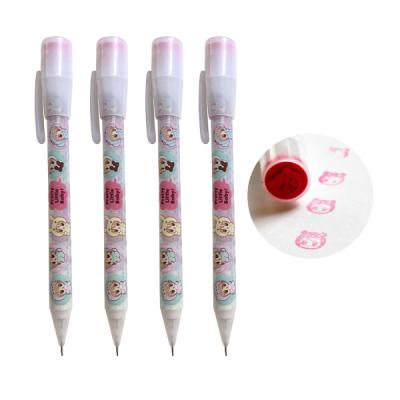 China FUNWOOD GQC Plastic Novelty Multifunctional Propelling Pencil with Stamp Topper, Ideal School Gift Pencil for sale