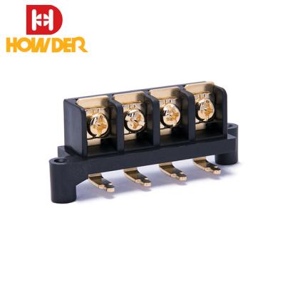 China Wire Connecting 11mm Mounting Ears Closed Barrier Terminal Block for sale