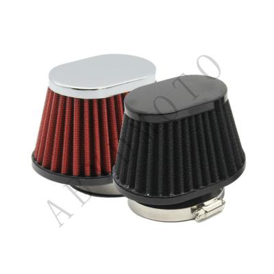 China 55 60MM UNIVERSAL MOTORCYCLE HIGH FLOW AIR FILTER 51 FOR MOTOCROSS SCOOTER AIR LODGES REMOVER 2.2INCH AF1002 WASHABLE REUSABLE BW350 for sale