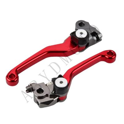 China CNC ALUMINUM ALLOY SUV MOTORCYCLE BRAKE DOUBLE SIDED ADJUSTABLE AND FOLDING CLUTCH LEVERS CRF250R CRF450R CRF 250R 450R ABYDMOTO for sale