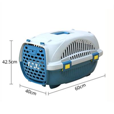 China Breathable Cat and Dog Box for Travel Portable Air-Breathable Large Check-in Portable Air Pet Crate for sale