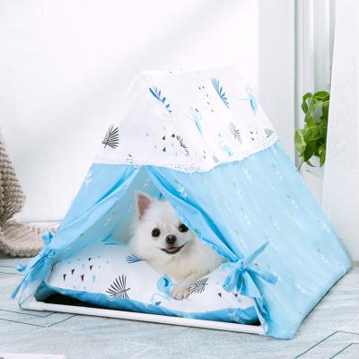 China Travel Princess Lace Dog Cat House Tent Sofa Bed Pop Up Cat Tent Pet Teppe Tunnel Tent for sale