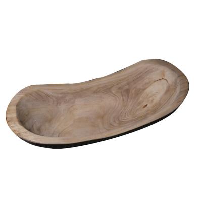 China China Durable Using Low Price Manufacturer Shapes Wood Carving Tray For Family Use for sale