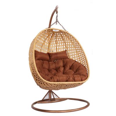 China Good Quality Modern Pe Rattan Modern Patio Swings Outdoor Patio Furniture Swing Chair Hanging Egg for sale