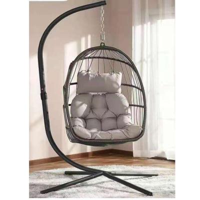 China Modern factory outdoor hanging patio rattan swing bed patio garden egg chair patio furnitureFolded disassembly and assembly for sale