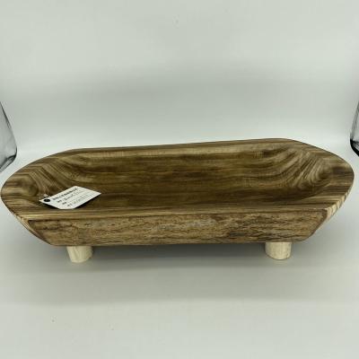 China China Paulownia Low Price Manufacturer Paulownia Wood Tray Wooden Tray With Legs for sale