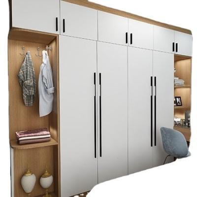 China (size)adjustable wholesale furniture assembled 4 door wardrobe inside designs for sale