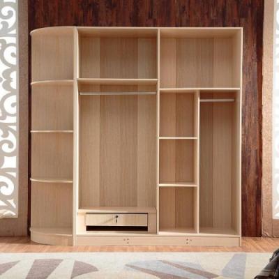 China (Size)Adjustable Modern Wooden Wardrobe Cabinet Modern Design Bedroom Wardrobe MDF Panel Furniture for sale