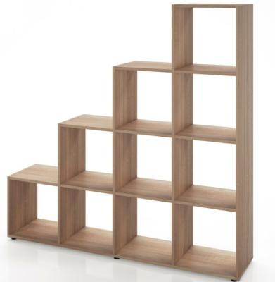 中国 Children's Wooden Book Shelves Display Shelf (in size) Adjustable White Bookcase Shelf Storage Cube for Home 販売のため