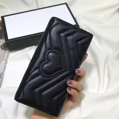 China Famous Brand Leather Designer Wallet Card Holder Women Men Lady Clutch Purse Bag Waterproof Factory Money Soft Luxury Wallet Bags for sale