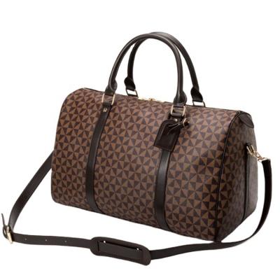 China Durable High Quality Women Leather Leather Weekender Handbag Gym Travel Men Shoulder Bag Designer Luxury Travel Duffel Bag for sale