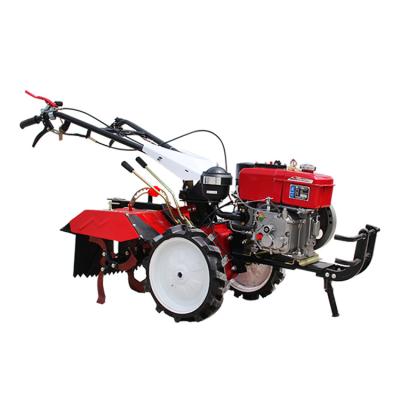 China Hotels Cultivate 12hp 15hp 18hp Diesel Engine Power Tiller Motocultor Cultivator Two Wheel Walking Tractor for sale