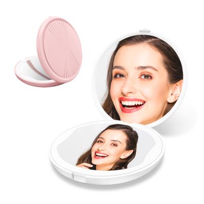 China Bling Lighted Magnifying Lighted Small Vanity Private Label Makeup Cosmetic Mirror for sale