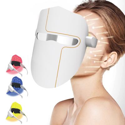 China Dye Removal Wireless Massage Therapy 7 Colors Photon Facial Light Transmittable Skin Led Face Mask for sale