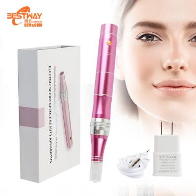 China Rezenerate Nanofacial Needle Anti-Puffiness Rechargeable Useless Product Needles Electric Tattoo Tips No Nano Original Derma Pen for sale