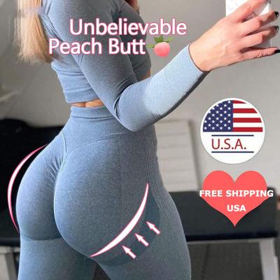 China Fee USA Breathable High Waist Free Shipping Breathable Tight Workout Leggings Butt Crac! crack! the yoga pants gym yoga lifting pants for sale