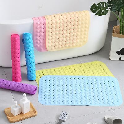 China New Design Washable Customized Non Slip Massage Silicone Bathtub Anti Bacterial Bathroom Mat Bath Shower Mat For Tub Bathroom for sale