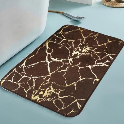 China Soft Bath Mat For Sale Water Washable Absorbent Blankets Fashion Bathroom Cover Mat Non-Slip Machine Wash Dry Floor Bath Mat Set for sale