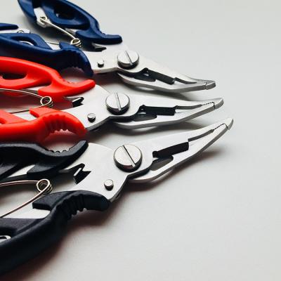 China Durable Stainless Steel Fishing Pliers Fishing Needle Nose Pliers Cut Fishing Line Multitool Pliers With Sheath for sale