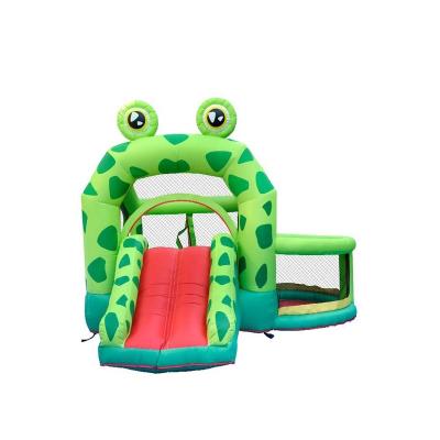 China PVC Tarpaulin And Oxford Cost PVC Cheap Jumping Princess Bed Children Bouncy Castle With Giant Slide Release Inflatable Water Dry Slide for sale