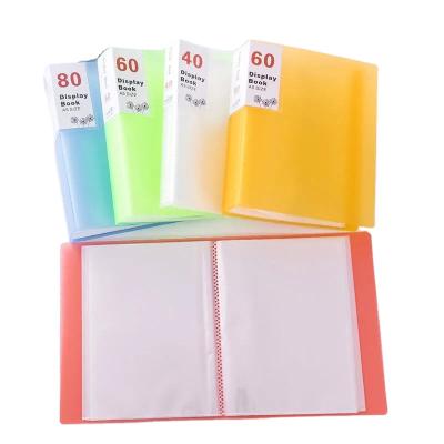 China Eco-friendly Material Folder Insert A5 Transparent Small Data Students Use 32k Words Card Office Paper Clip for sale