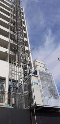 China Elevador biselado del alzamiento de la construcción del motor de la caja de cambios, CE Buck Hoist Elevator en venta