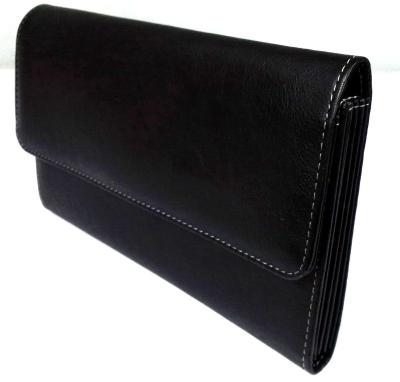 China Minimalist Black Passport And Ticket Holder Travel Wallet PU Material Made for sale