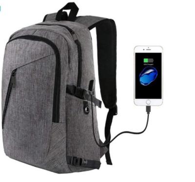 Chine Anti sac à dos d'ordinateur portable d'affaires du vol des hommes faits sur commande de logo avec le port de remplissage d'USB à vendre