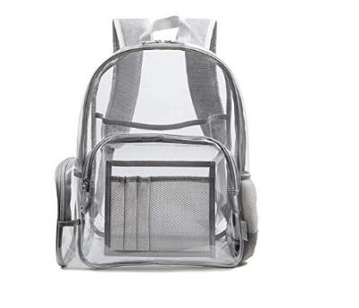 China Clear PVC Fashionable Travel Backpacks Water Resistant OEM ODM Acceptable for sale