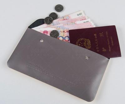 Chine Portefeuille unisexe élégant de voyage de PVC de blanc pour des cartes d'identification/billets/argent à vendre